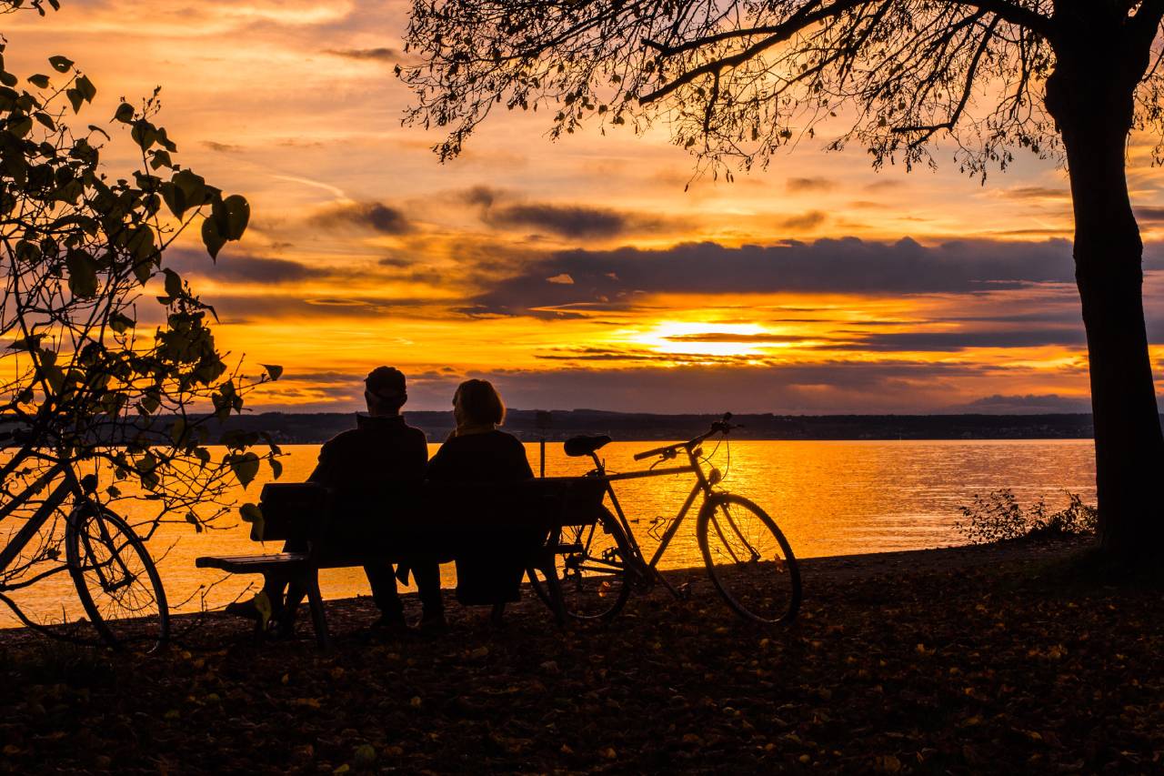 Evening sun on Lake Constance