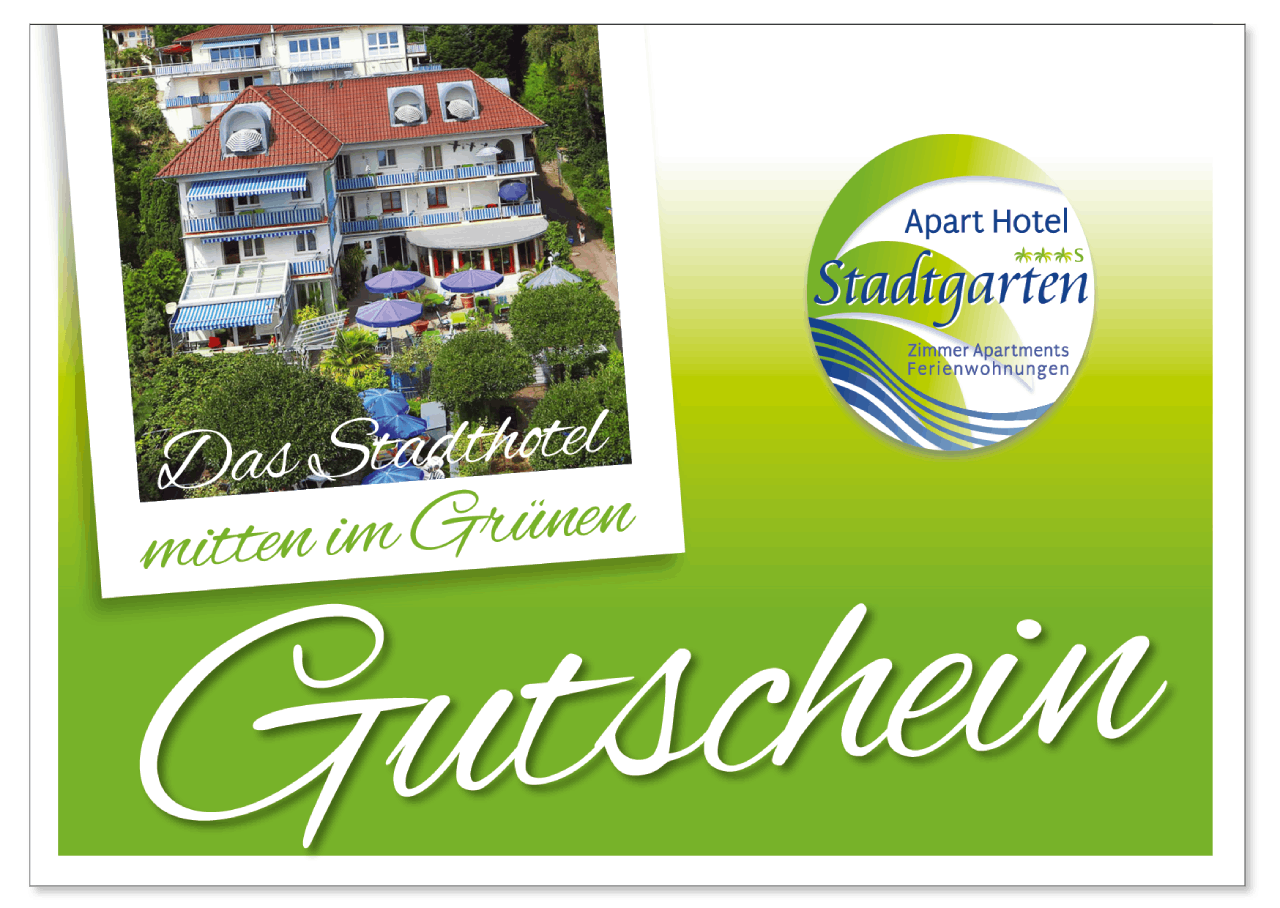 Gutschein Hotel Stadtgarten