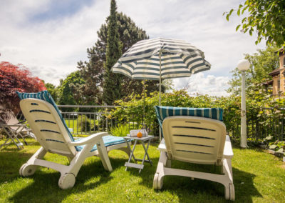 Hotelgarten mit Aussicht