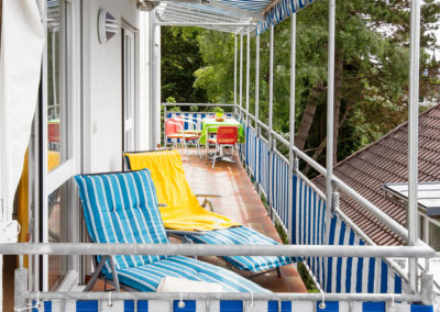 Balkon mit MArkise
