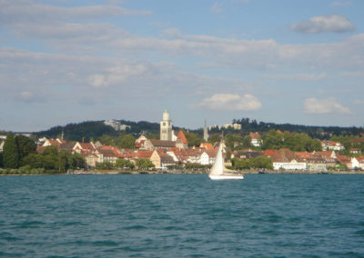 Überlingen Kulisse mit Segler
